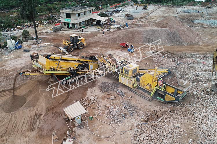 移動破碎站如何破碎篩分建筑垃圾？